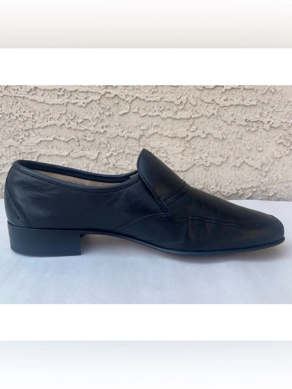 Bally of Switzerland Sligo Mens Sz US 9.5 D Black Leather Penny Moc Loafers VTG